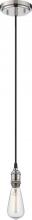 NUVO 60/5405 - Vintage - 1 Light Pendant - Polished Nickel Finish