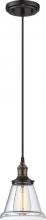 NUVO 60/5502 - Vintage - 1 Light Pendant with Clear Glass - Rustic Bronze Finish