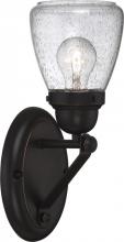 NUVO 60/5541 - Laurel - 1 Light Vanity with Clear Seeded Glass - Sudbury Bronze Finish