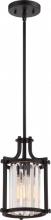 NUVO 60/5774 - Krys- 1 Light Crystal Accent Mini Pendant - Aged Bronze Finish