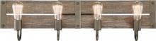 NUVO 60/6430 - Winchester - 4 Light Pendant with Aged Wood - Bronze Finish