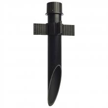 NUVO 60/682 - 3 Inch Diameter Mounting Post; PVC; Matte Black