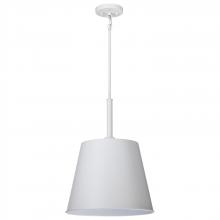 NUVO 60/7948 - Alexis 1 Light Large Pendant; Matte White Finish