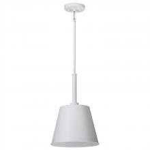 NUVO 60/7949 - Alexis 1 Light Small Pendant; Matte White Finish