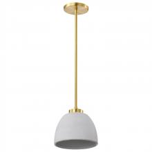NUVO 60/8002 - Collins; 8 Inch Mini Pendant; Ceramic with Gold Accents