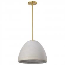 NUVO 60/8003 - Collins; 14 Inch Pendant; Ceramic with Gold Accents