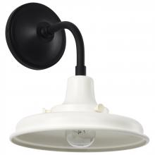 NUVO 60/8560 - Morris; Small Outdoor Lantern; Black Finish; White Shade