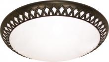 NUVO 60/925 - Rustica - 3 Light CFL - 17" - Flush Mount - (3) 18w GU24 / Lamps Included