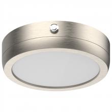 NUVO 62/1713/EM - Blink Pro; EM Battery Backup; 7 Inch; Round Shape; Brushed Nickel Finish