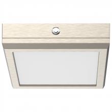 NUVO 62/1717/EM - Blink Pro; EM Battery Backup; 7 Inch; Square Shape; Brushed Nickel Finish