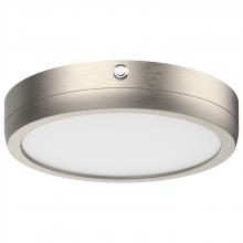 NUVO 62/1723/EM - Blink Pro; EM Battery Backup; 9 Inch; Round Shape; Brushed Nickel Finish