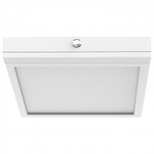 NUVO 62/1724/EM - Blink Pro; EM Battery Backup; 9 Inch; Square Shape; White Finish