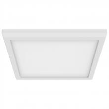 NUVO 62/1757 - BLINK Pro; 13 Watt; 9 Inch LED Fixture; 3000K; Square Shape; White Finish; 120/277 Volts