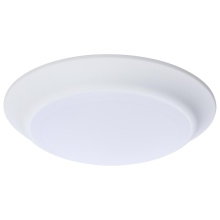 NUVO 62/1801R1 - 7 Inch LED Disk Light; 27K/3K/35K/4K/5K CCT Selectable; White Finish