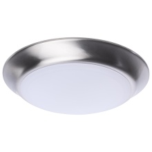 NUVO 62/1802R1 - 7 Inch LED Disk Light; 27K/3K/35K/4K/5K CCT Selectable; Brushed Nickel Finish