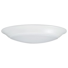 NUVO 62/1805R1 - 6.5 Watt; 7 Inch LED Disk Light; 27K/3K/35K/4K/5K CCT Selectable; White Finish