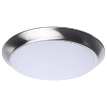 NUVO 62/1812R1 - 10 Inch LED Disk Light; 27K/3K/35K/4K/5K CCT Selectable; Brushed Nickel Finish