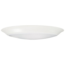 NUVO 62/1815R1 - 9.8 Watt; 10 Inch LED Disk Light; 27K/3K/35K/4K/5K CCT Selectable; White Finish