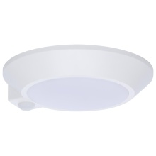 NUVO 62/1820R1 - 7 Inch LED Disk Light; 27K/3K/35K/4K/5K CCT Selectable; Occupancy Sensor; White Finish