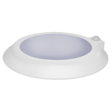 NUVO 62/1821R1 - 10 Inch LED Disk Light; 27K/3K/35K/4K/5K CCT Selectable; Occupancy Sensor; White Finish