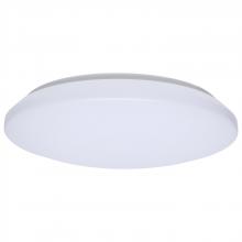 NUVO 62/1853 - 14 Inch LED Cloud Fixture with Sensor; 17 Watts; 27K/30K/35K/40K/50K CCT Selectable; Round Shape;