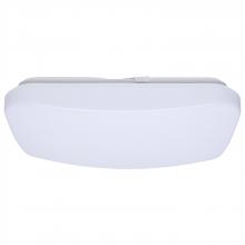 NUVO 62/1857 - 14 Inch LED Cloud Fixture with Sensor; 17 Watts; 27K/30K/35K/40K/50K CCT Selectable; Square Shape;