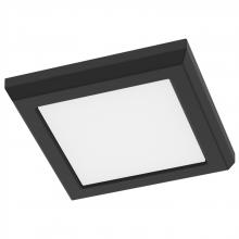 NUVO 62/1905 - Blink Performer - 8 Watt LED; 5 Inch Square Fixture; Black Finish; 5 CCT Selectable