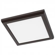 NUVO 62/1916 - Blink Performer - 10 Watt LED; 7 Inch Square Fixture; Bronze Finish; 5 CCT Selectable