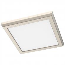 NUVO 62/1917 - Blink Performer - 10 Watt LED; 7 Inch Square Fixture; Brushed Nickel Finish; 5 CCT Selectable