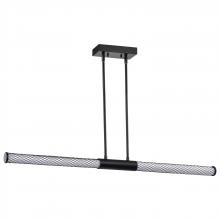 NUVO 62/2132 - Kingsport; 44 Inch LED Island Pendant; Matte Black; Acrylic Lens