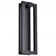 NUVO 62/2302 - Crew; 40 Watt; 19 Inch LED Outdoor Sconce; Sand Black Finish