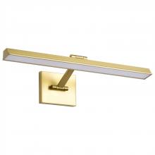 NUVO 62/2327 - Hazel; 2 Foot LED Picture Light; 3 CCT Selectable; Vintage Brass Finish; Acrylic Lens