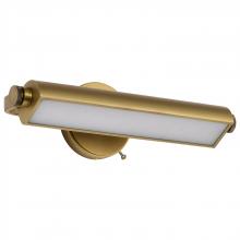 NUVO 62/2352 - Auden; 18 Inch LED Vanity; 3 CCT Selectable; Vintage Brass Finish; Acrylic Lens