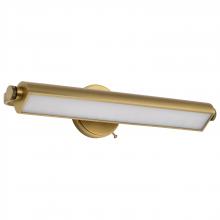 NUVO 62/2357 - Auden; 24 Inch LED Vanity; 3 CCT Selectable; Vintage Brass Finish; Acrylic Lens