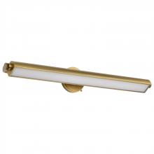 NUVO 62/2362 - Auden; 36 Inch LED Vanity; 3 CCT Selectable; Vintage Brass Finish; Acrylic Lens
