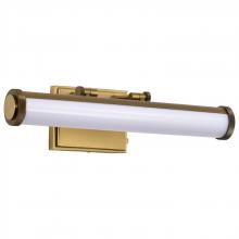 NUVO 62/2367 - Cora; 18 Inch LED Vanity; 3 CCT Selectable; Vintage Brass Finish; Acrylic Lens
