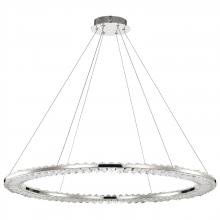 NUVO 62/2447 - Nova; LED 36 Inch Round Pendant; Polished Nickel Finish; K9 Crystal
