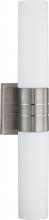 NUVO 62/2936 - Link - 2 Light - LED Wall Sconce with White Glass- Brushed Nickel Finish