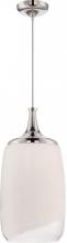 NUVO 62/344 - Horizon - LED Glass Pendant with White To Clear Glass