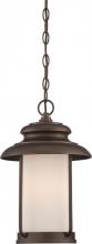 NUVO 62/635 - Bethany - LED Hanging Lantern with Satin White Glass - Mahogany Bronze Finish