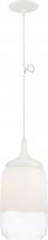 NUVO 62/695 - Horizon - LED Mini Pendant with White to Clear Glass