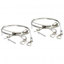 NUVO 65/1073 - Suspension Kit for 2 Foot and 4 Foot Strip Light Fixtures; 5 Foot Length