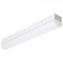 NUVO 65/1700 - 2 ft. LED; 20 Watt Linear Strip Light; CCT Selectable; White Finish; 120-277 Volt; Microwave Sensor
