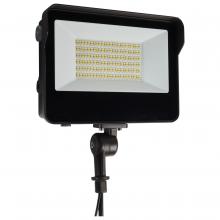 NUVO 65/542 - LED Tempered Glass Flood Light with Bypassable Photocell; CCT Selectable 3K/4K/5K; Wattage