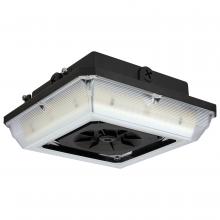 NUVO 65/637 - Square LED; Wide Beam Angle Canopy Light; 3K/4K/5K CCT Selectable; 60W/75W/90W Wattage Selectable;