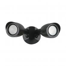 NUVO 65/720 - LED Security Light; Dual Head; Black Finish; 4000K