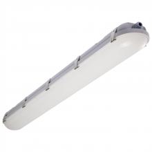 NUVO 65/837 - 40/50/60 Watt LED 4 Foot Linear Vapor Proof Fixture; 3K/4K/5K CCT Selectable; 120-347 Volt