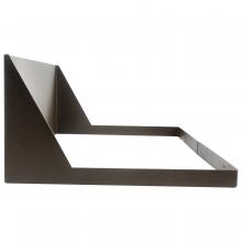NUVO 65/877 - Area Light Cutoff Shield; Bronze Finish; For Use With 100W/150W/240W/300W Fixtures