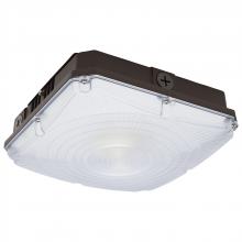 NUVO 65/982 - 8.5 Inch LED Field Selectable Canopy Fixture With Sensor; 25/30/40 Watts; 3K/4K/5K CCT; 120-277