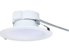 NUVO S21602 - 25.5W Field Selectable LED 8-Inch Commercial Downlight; Dual Dimming; Round; 120-347 Volt